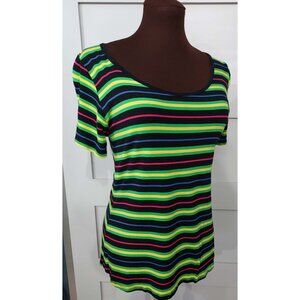 EUC LULAROE CLASSIC TEE NEON COLORS SIZE SMALL